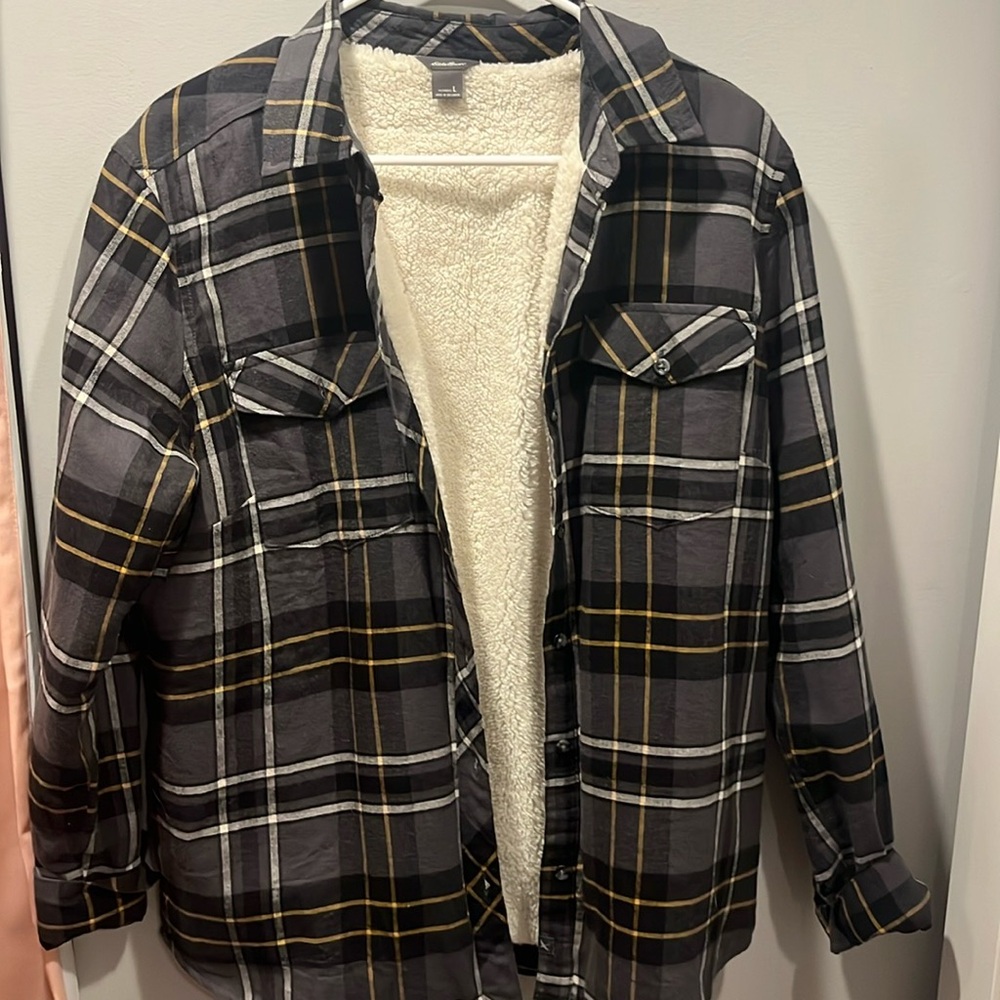 EDDIE BAUER LINED FLANNEL